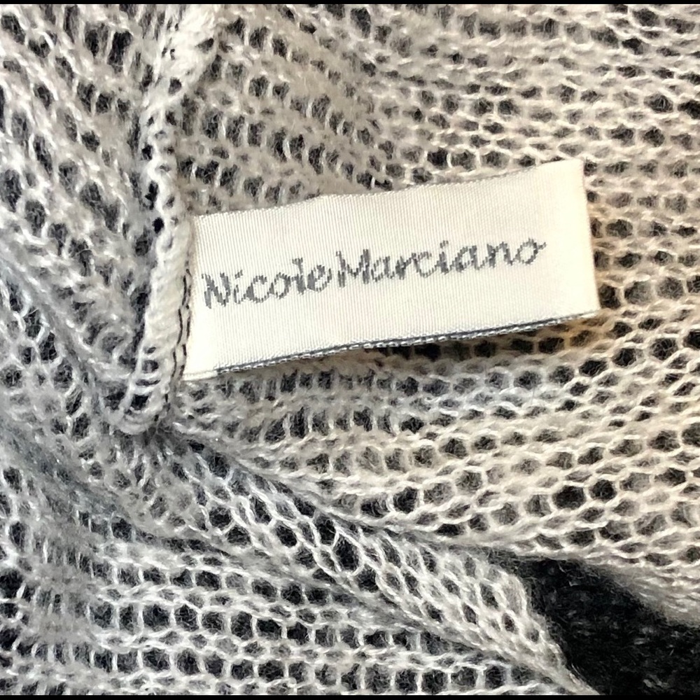 Nicole Marciano Knit Infinity Scarf - Blk & Gray - Picture 4 of 6